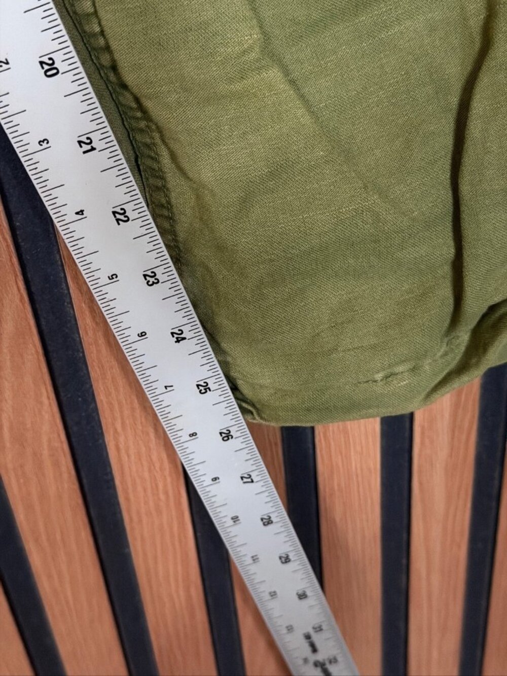 Free People Cargo Pants 4 Womens Green Dirty Wash Button Fly Baggy Bags - Picture 5 of 10